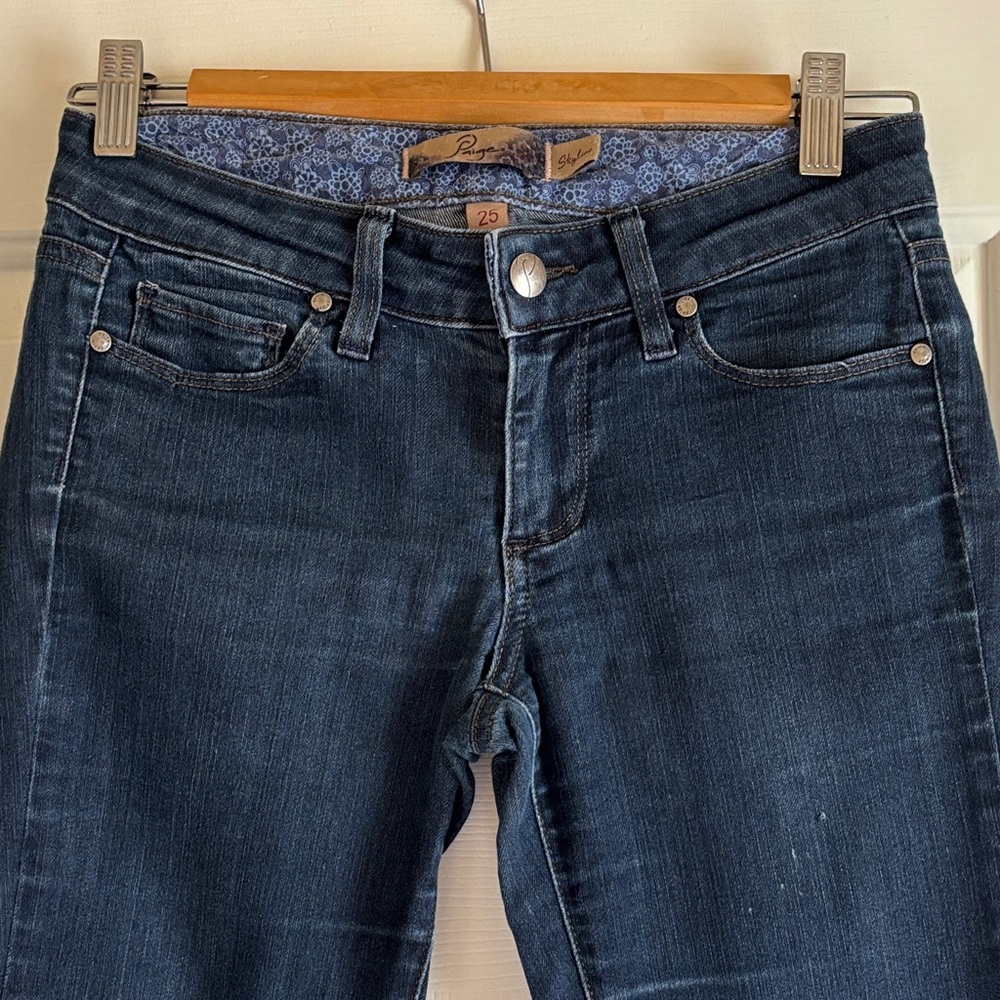 PAIGE Dark Blue Skinny Jeans